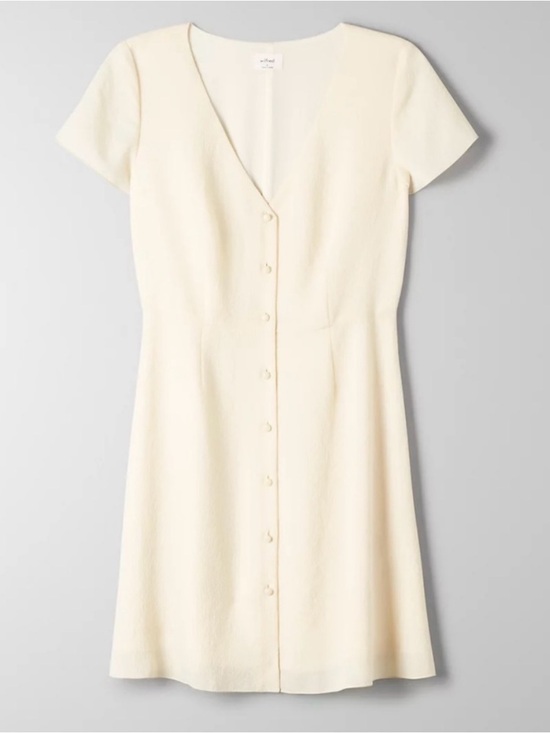 Wilfred Dresses & Skirts - Wilfred Crepe Button-Front Mini Dress